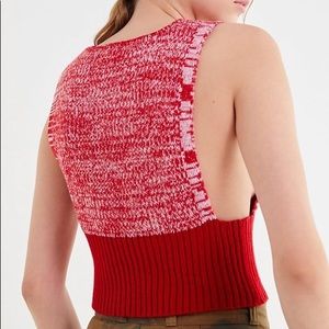 UO Cropped Sweater Vest
